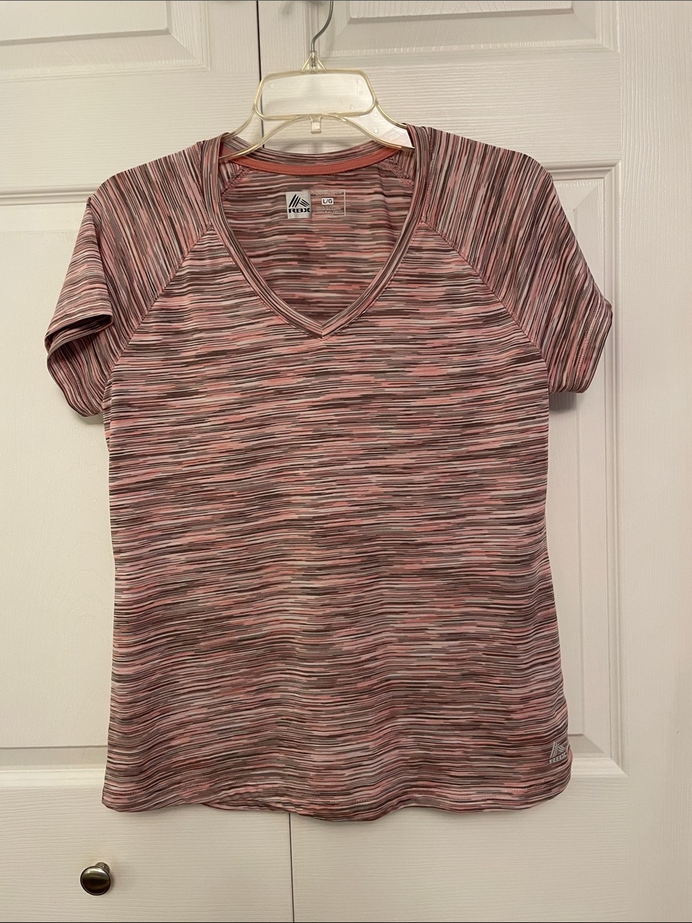 RBX Large Women’s Athletic Performance T-Shirt Space Dye Pattern Excellent Shape